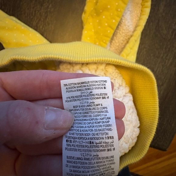 Baby Boden Yellow Polka Dot Hoodie with Duck Design - Picture 5 of 5